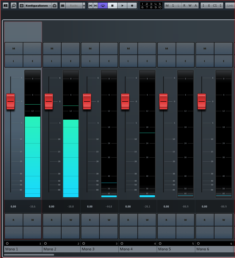 cubase input metering