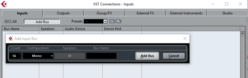 cubase - vst connections