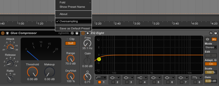 reduce CPU load in Ableton Live 