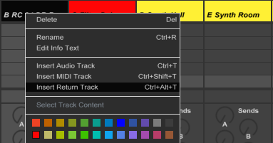 ableton send return